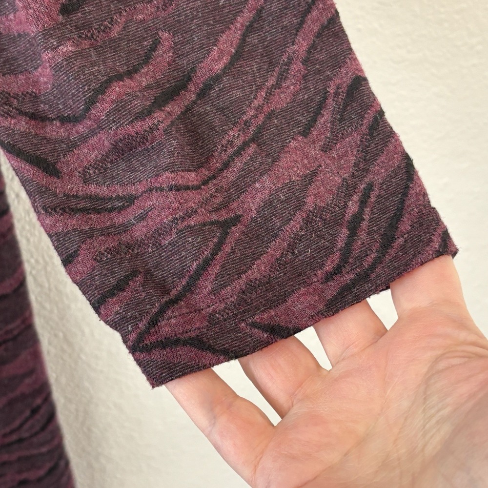 Cut‎ Loose Oversized Dress Size XL Purple Animal Print Abstract Artsy USA - Picture 6 of 9